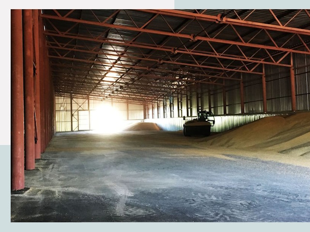 Строительство зернохранилищ в Кыштыме