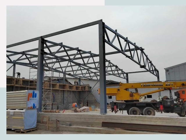 Строительство цехов в Кыштыме