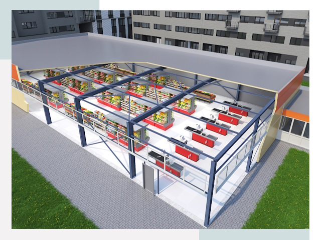 Строительство магазинов в Кыштым от 623 руб. за м²