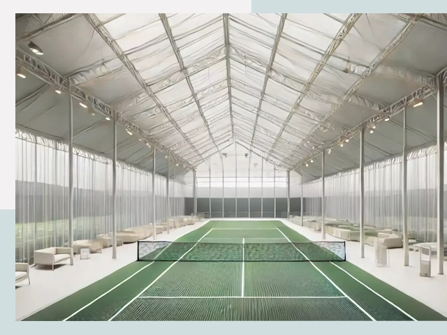 Строительство теннисных кортов в Кыштыме