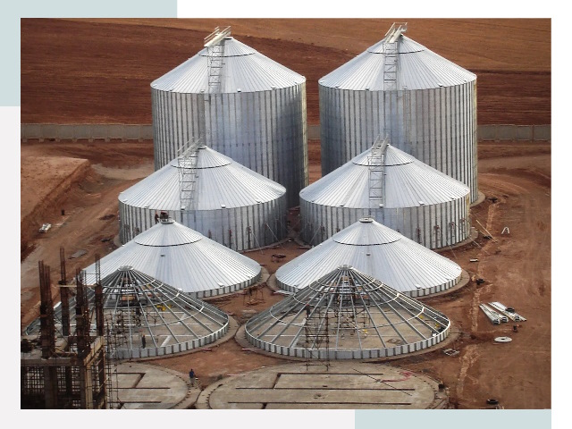 Строительство зерновых силосов в Кыштыме