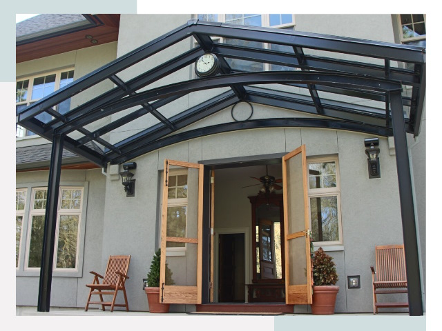 Козырьки металлические в Кыштыме