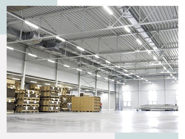 Освещение ангаров в Кыштыме