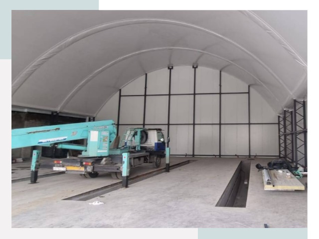 Внутреннее оснащение ангаров в Кыштыме