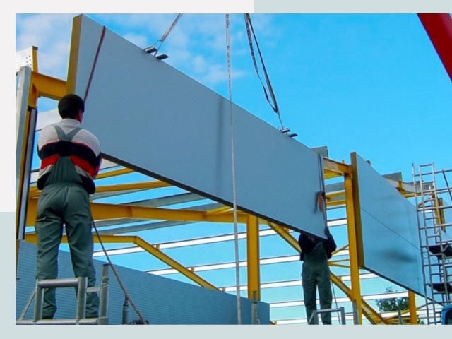 Монтаж сэндвич-панелей в Кыштыме от 623 руб.