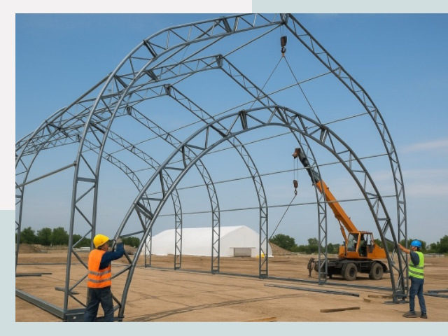 Монтаж ангаров в Кыштыме от 623 руб. - Надежно и быстро