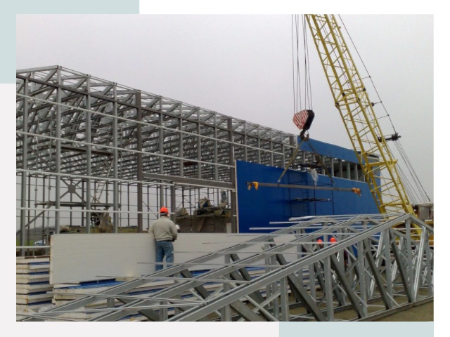 Монтаж ангаров в Кыштыме